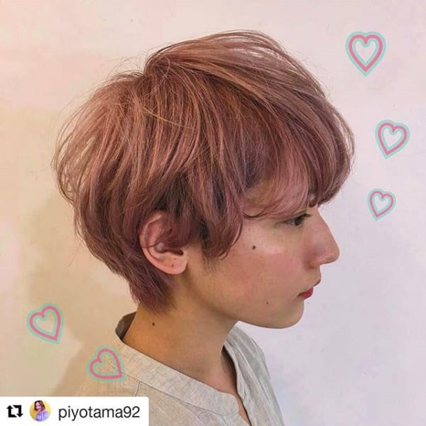 【2019】流行のピンク系ヘアカラー36