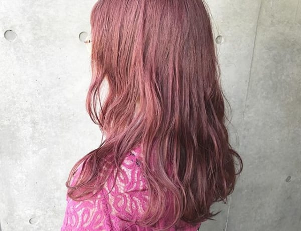 【2019】流行のピンク系ヘアカラー39