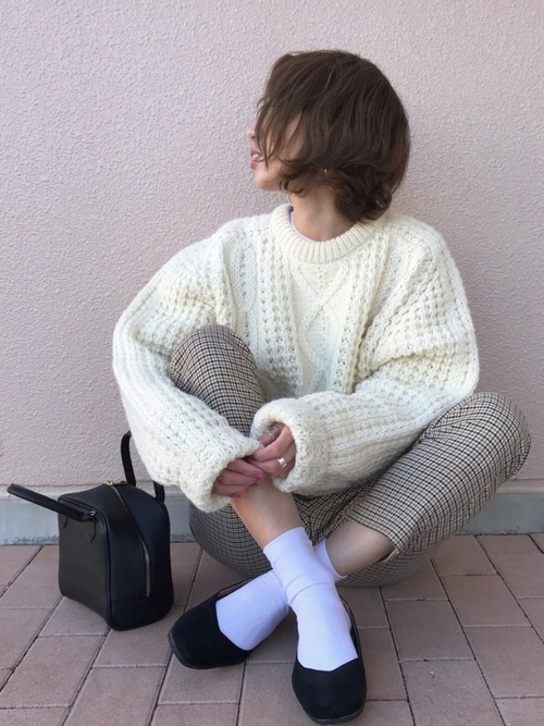 ZARA チェックパンツ