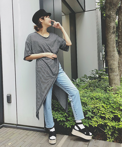 厚底サンダル+靴下は、あり?