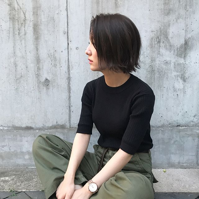 前髪なしのストレートボブ2