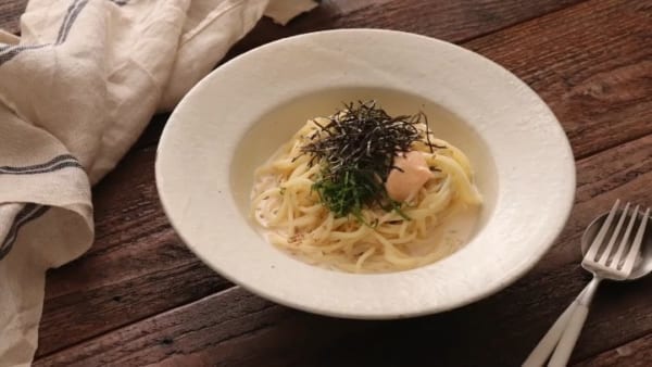 生めんたいマヨネーズの冷製パスタ