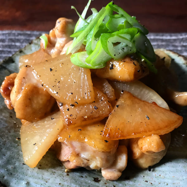 ご飯が進む！フライパン1つ！鶏と大根のバター醤油