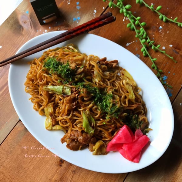 一人暮らし　レシピ　焼きそば