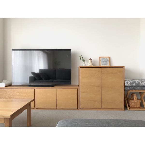 無印良品　ナチュラルインテリア　テレビボード