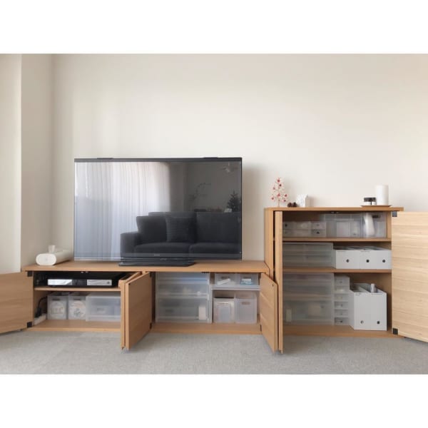 無印良品　ナチュラルインテリア　テレビボード2