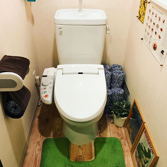 トイレットペーパーをおしゃれに見せる収納6