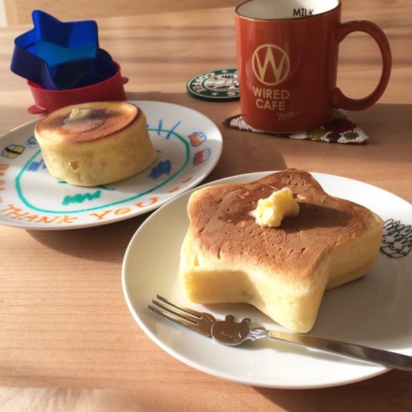 星形のパンケーキ型（セリア）