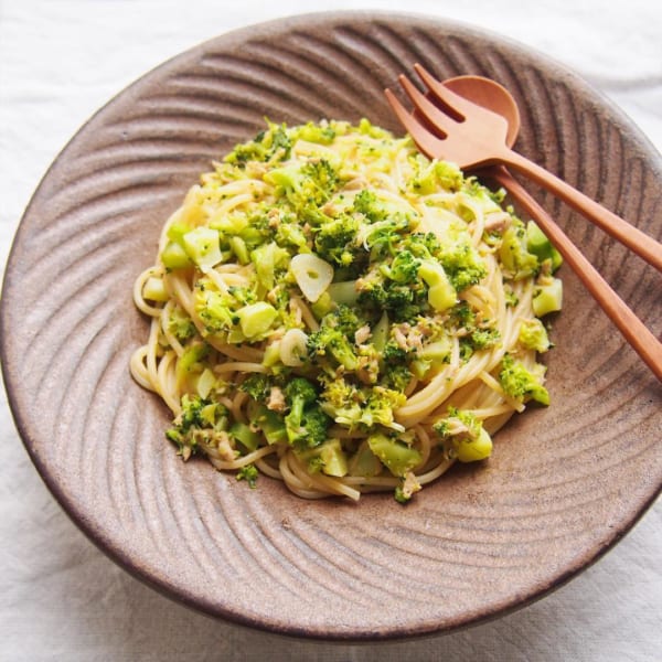 ブロッコリーのガーリックバター醤油パスタ