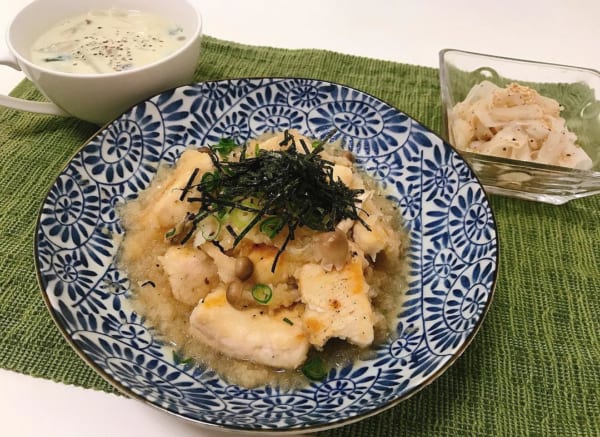 鶏と茄子のみぞれ煮2