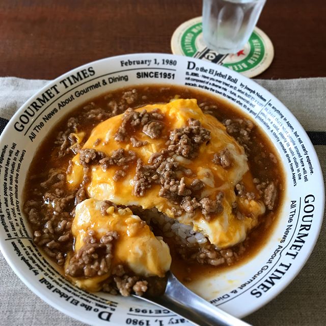 フライパンひとつで作れる肉味噌天津飯