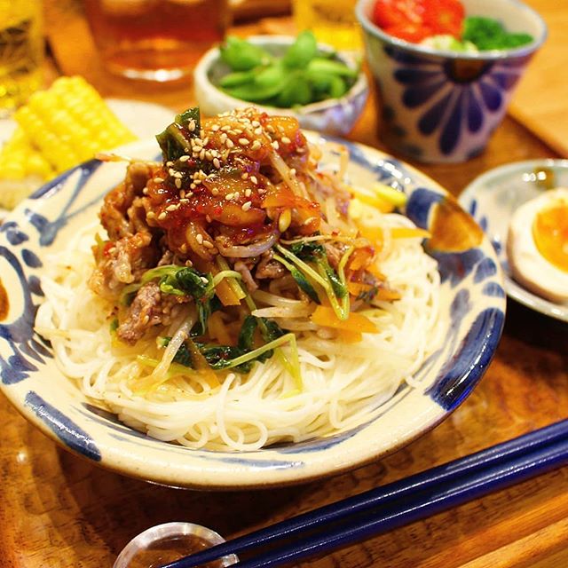 そうめん 人気 レシピ ピリ辛系11