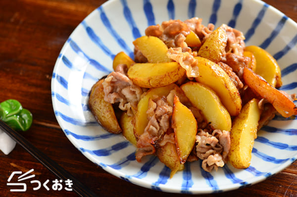 豚肉とじゃがいもの照り焼き