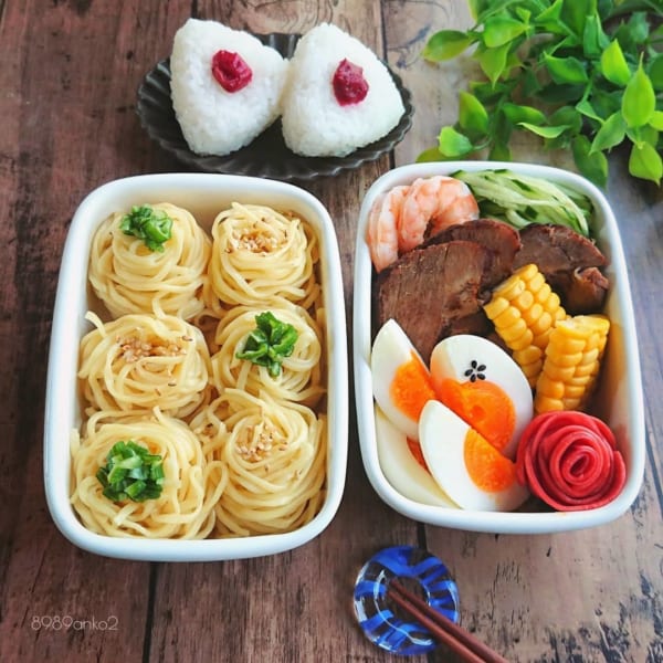 冷やし中華のアレンジ弁当