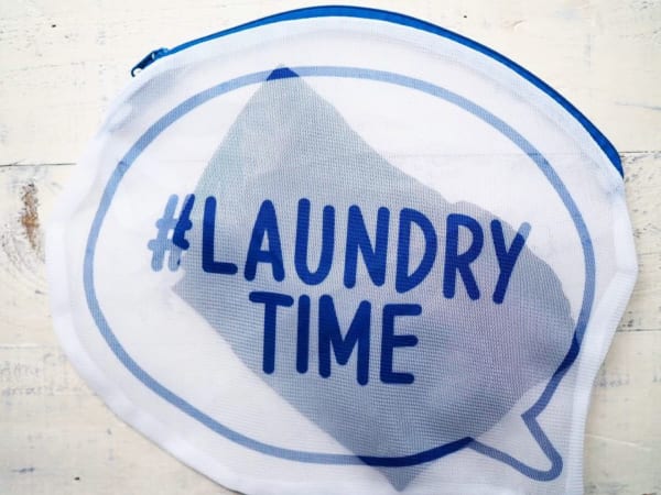 ＃LAUNDRY TIMEのロゴ入り（ダイソー）