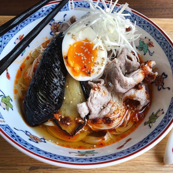 ラー油でピリ辛そうめん