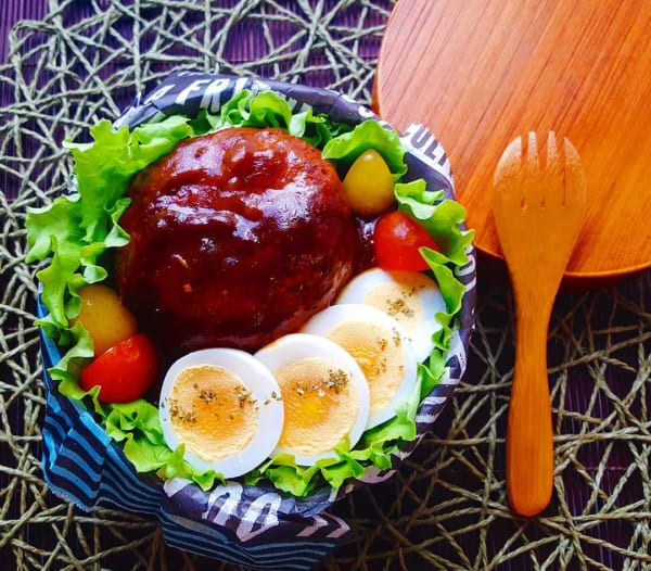 ゆで卵で簡単ロコモコ丼