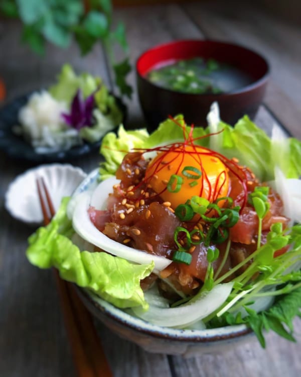 簡単美味しい！カツオのユッケ丼