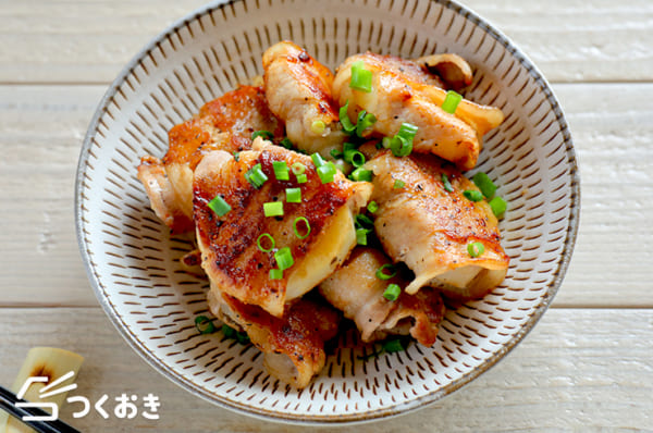 長芋の豚肉巻き焦がし醤油