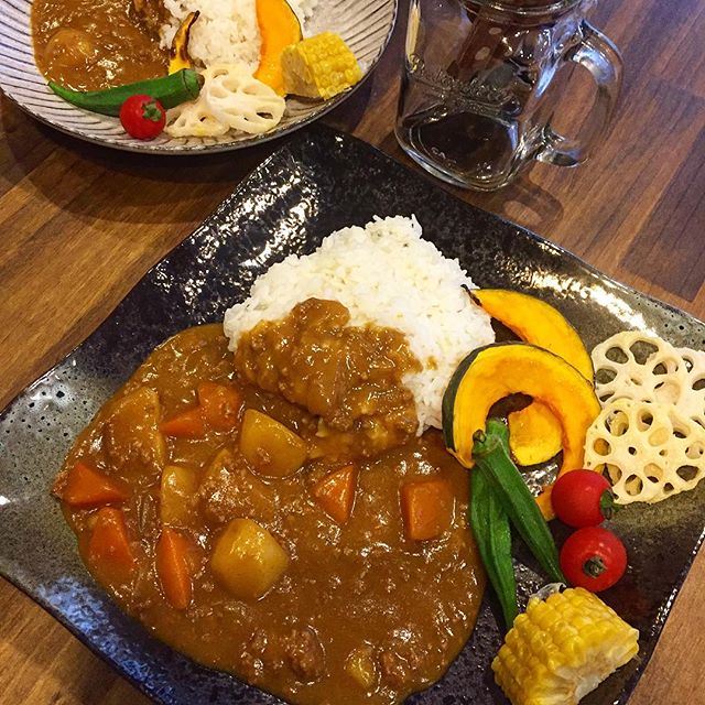 揚げ野菜のカレー