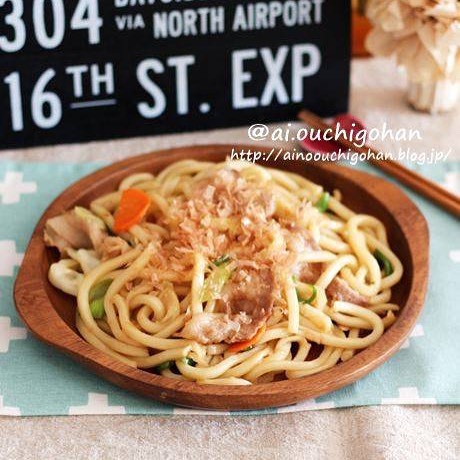 すき焼き風焼きうどん