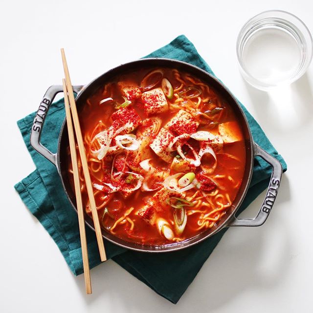 ネギと豆腐のスンドゥブラーメン