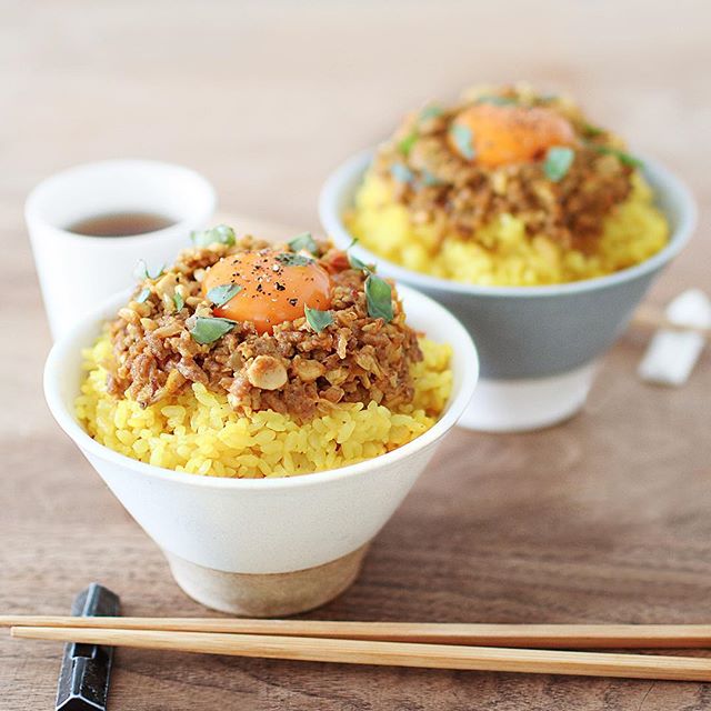 キーマカレー丼