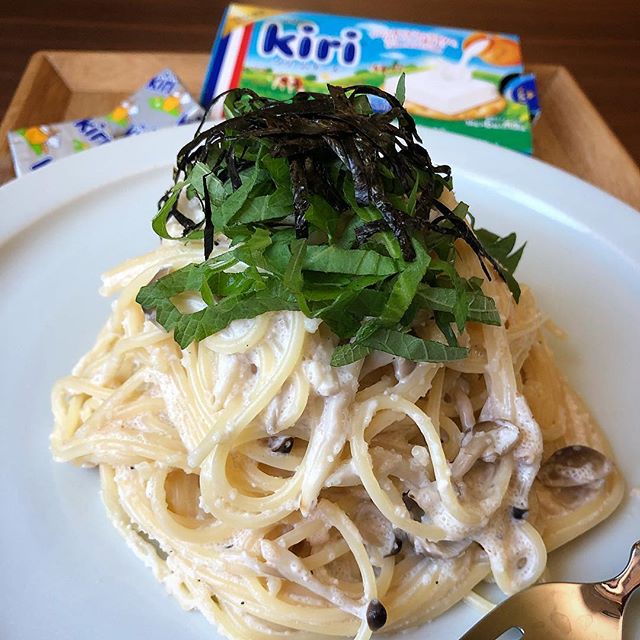 クリームチーズたらこパスタ