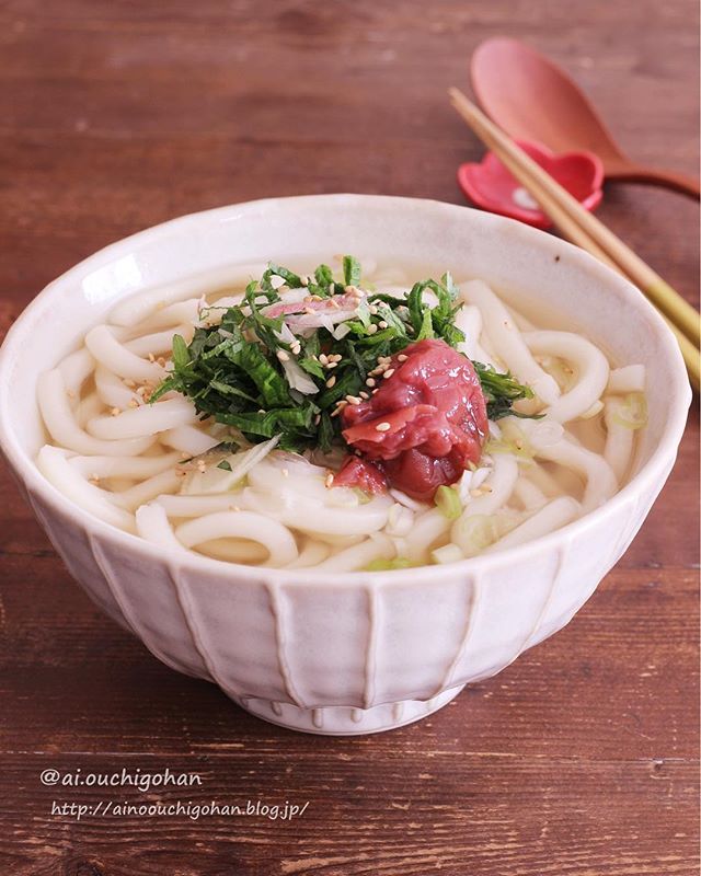 梅干しでさっぱり！胃に優しい梅うどん