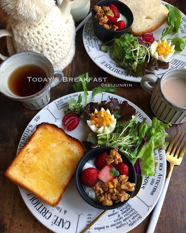 朝食に！いちごのヨーグルトグラノーラ