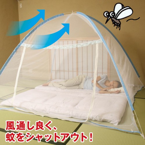 蚊帳で虫を完全ガードしたなら安心して眠りの世界へ