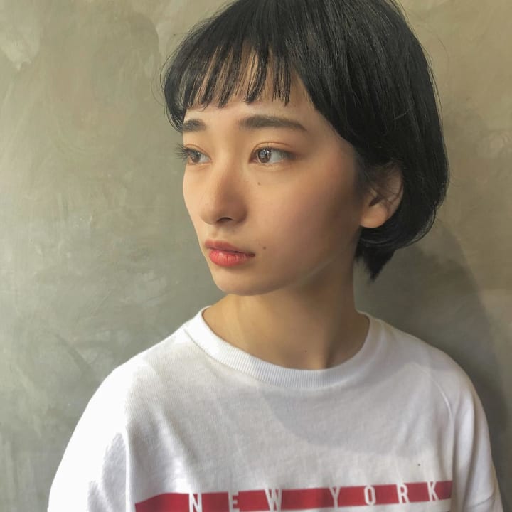 丸顔さんに似合うオン眉ヘアスタイル☆