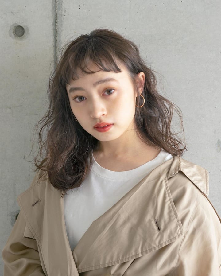 丸顔さんに似合うオン眉ヘアスタイル☆6