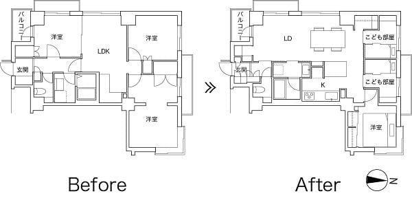 それぞれの部屋とゆとり 間取り