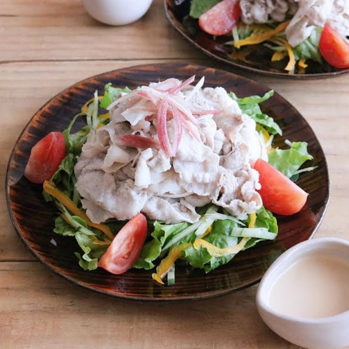 しっかり食べる！冷しゃぶサラダわさびマヨポン