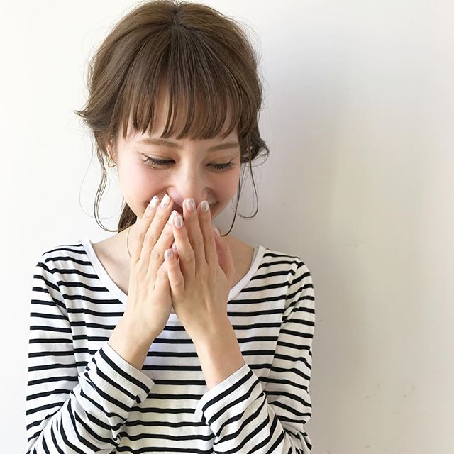 シースルーバング×ボブ×ヘアアレンジ2