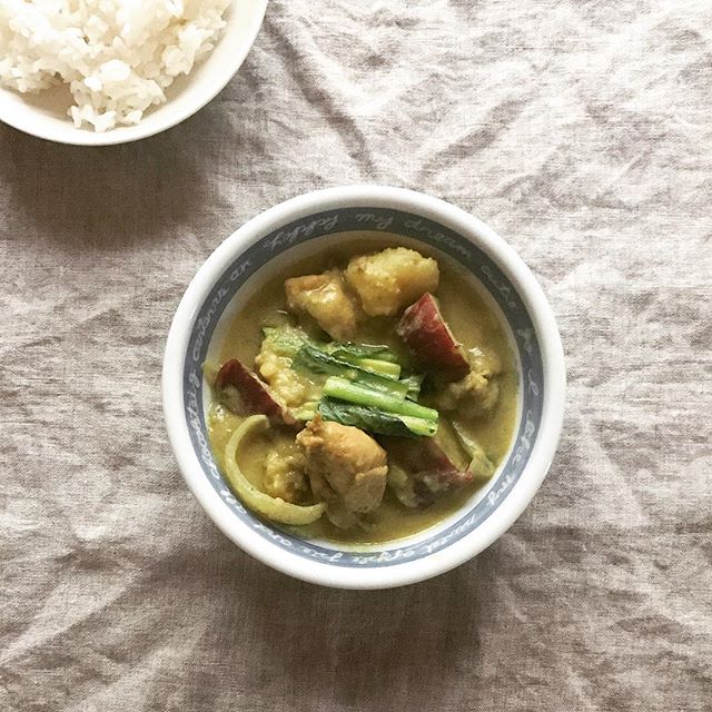 さつまいもと鶏のココナッツカレー