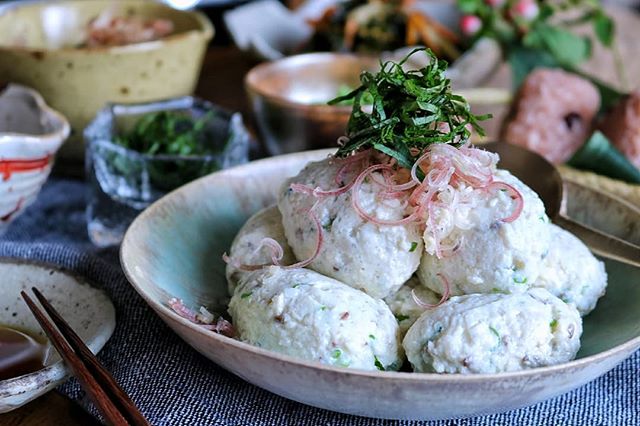 冷んやり鶏肉の豆腐団子