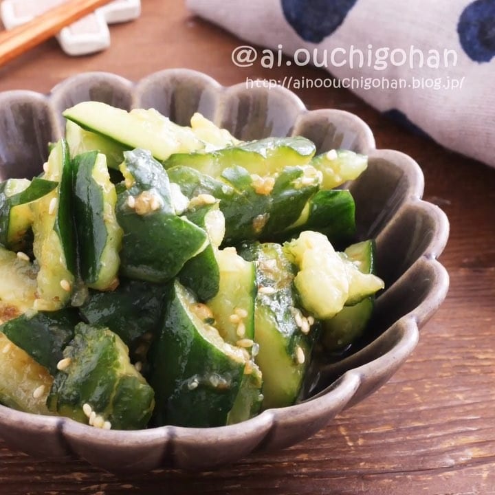 ポリ袋で簡単！無限に食べれるおつまみきゅうり☆