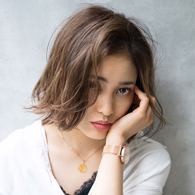 大人 ボブ 髪型 前髪なしヘアスタイル5