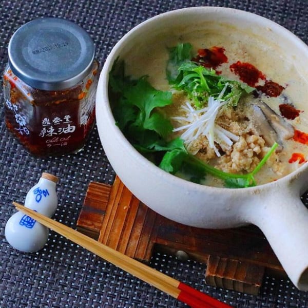 野菜も摂れる！鶏そぼろ入り豆乳担々麺