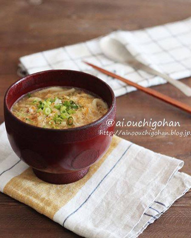 人気の汁物！しょうが香るとろみかきたまうどん