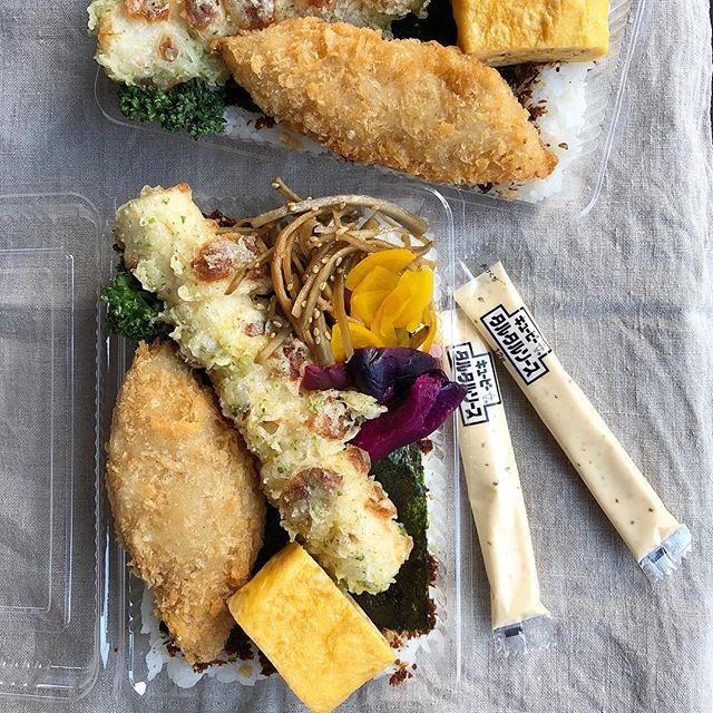 大胆に！カリカリちくわの天ぷら弁当