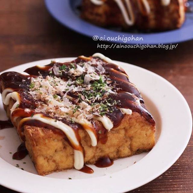 厚揚げのお好み焼き風