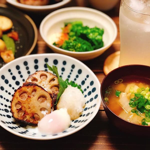 食感が楽しい！レンコンバーグ