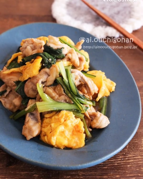 小松菜の人気おかずレシピ 炒め物