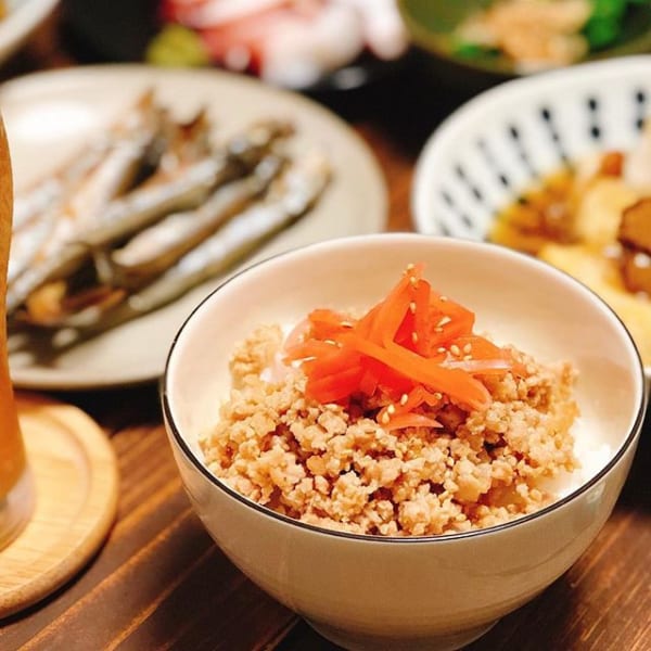 ご飯好きにはこれ！鶏そぼろご飯