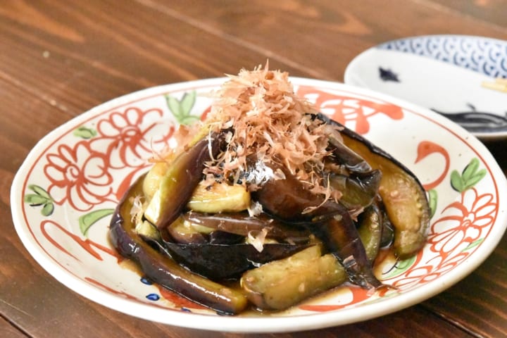 フライパンで簡単♪ごま油香るとろとろ焼きなす2