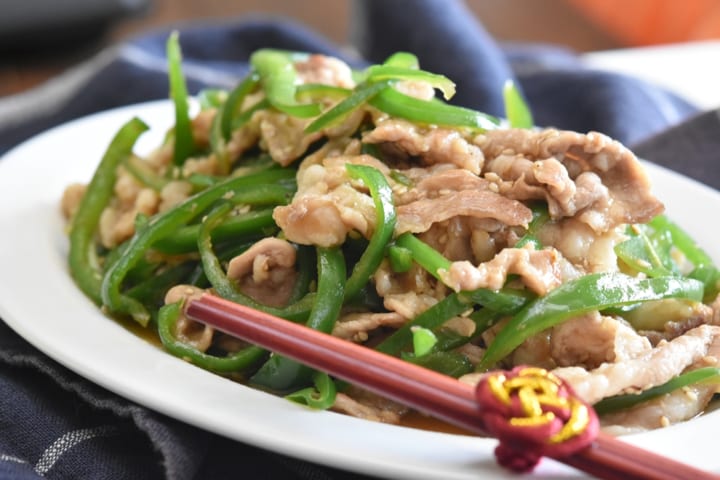 豚こま切れ肉 ピーマン 甘辛炒め8