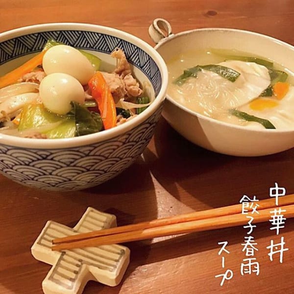 中華料理の献立レシピに！餃子春雨スープ